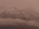 Misty mountains.